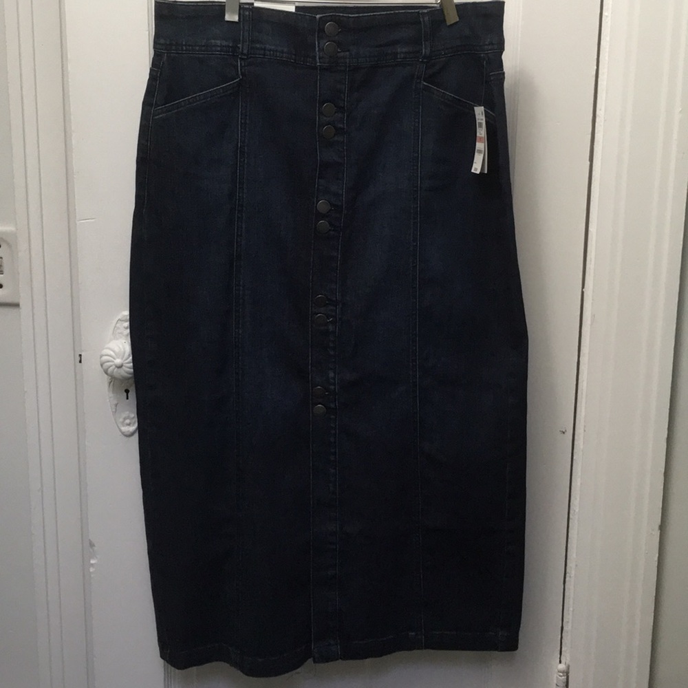Style & Co. Midrise Denim Skirt NWT